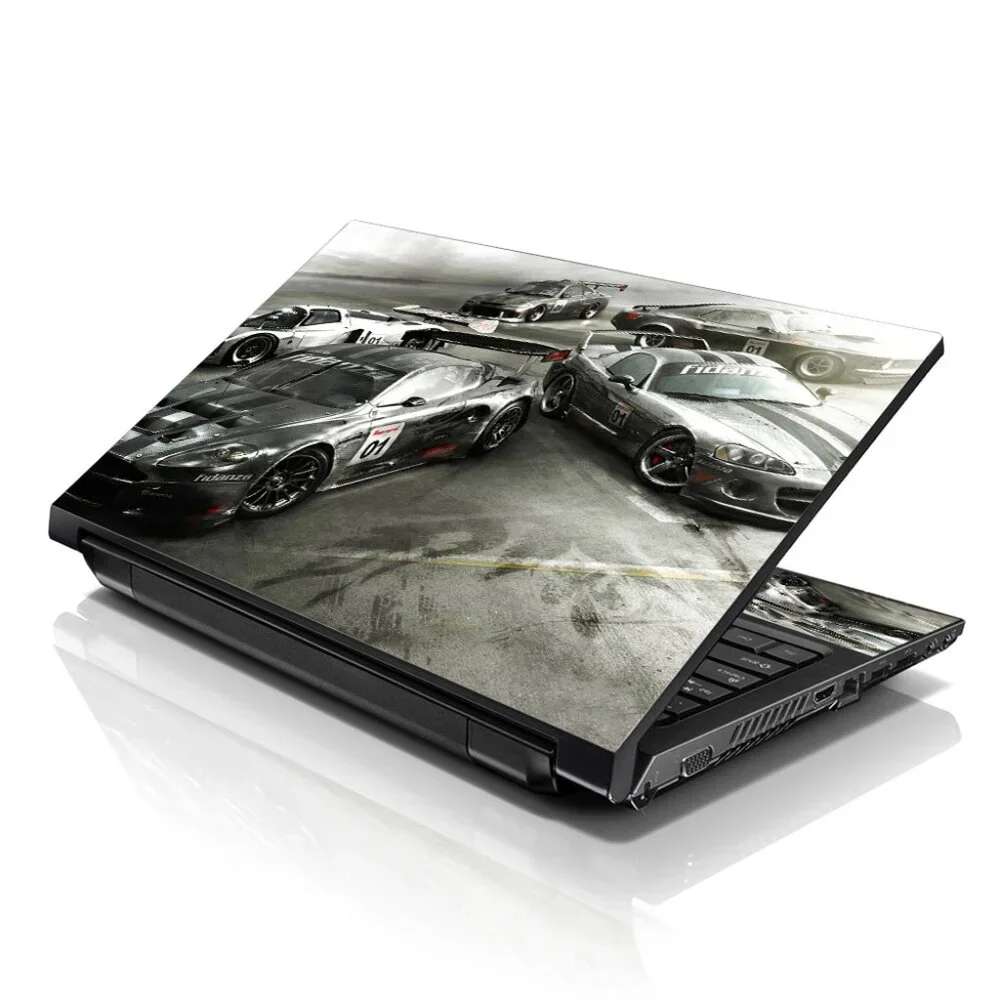 LSS 15.6 & 17.3 Inches Laptop Notebook Skin Sticker Decal - Racing Cars